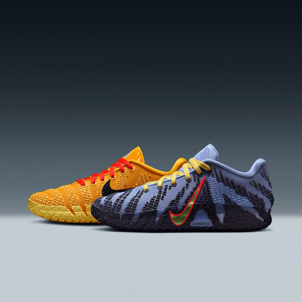 Nike Ja 3 « Hustle & Flow » (également connue sous le nom de « Channel 12 »). Il s'agit du troisième modèle signature de la star de la NBA Ja Morant, conçu par Nike Basketball.