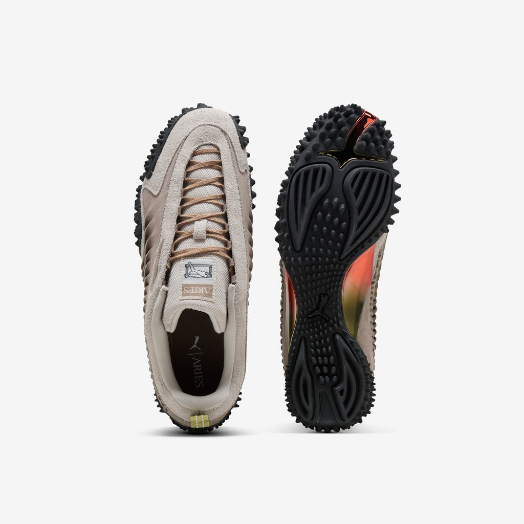 Puma x Aries Mostro Craft dans son coloris Ecru / Mouse Grey
