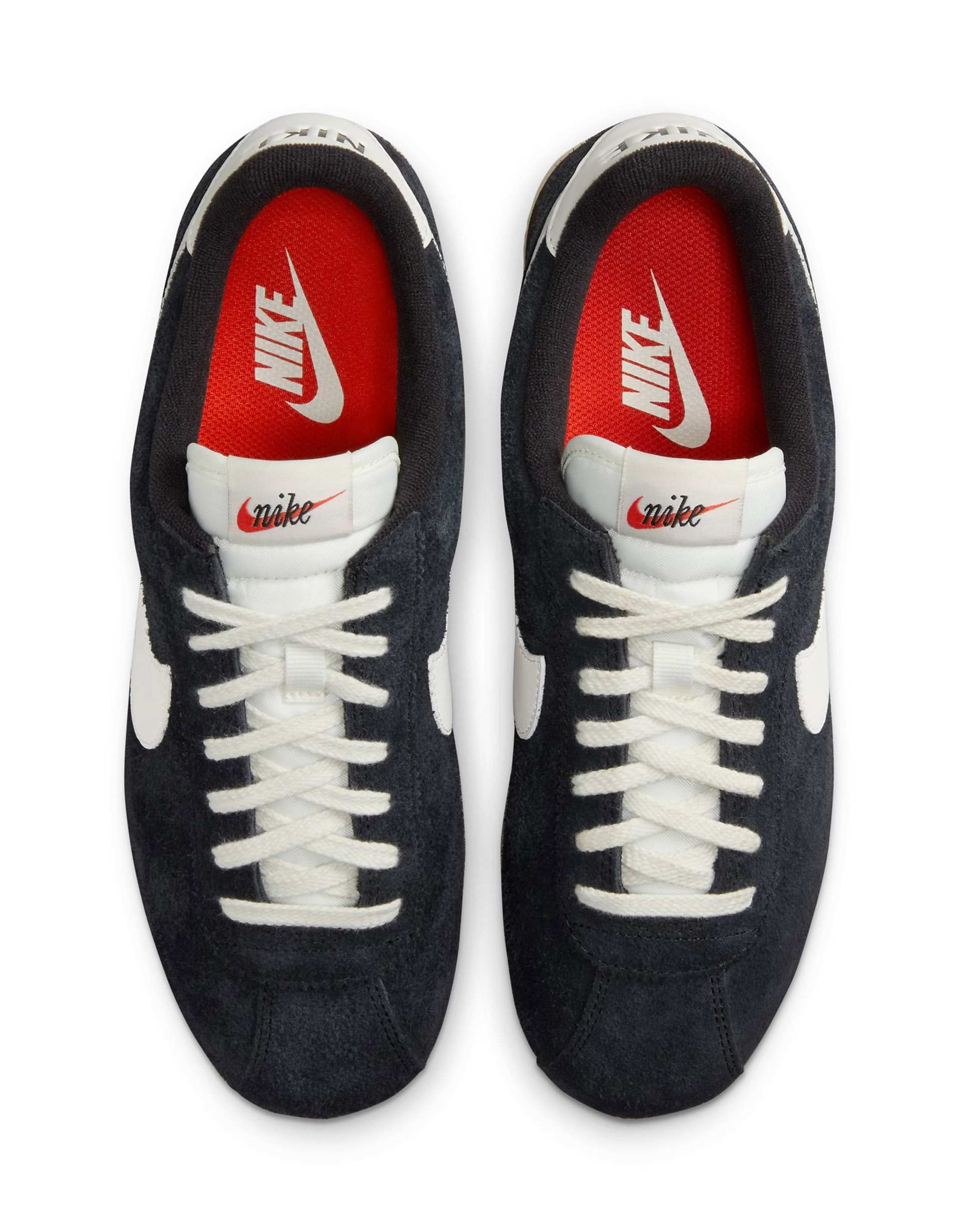 Nike Cortez Vintage Suede Black / Sail - Coconut Milk - Team Orange