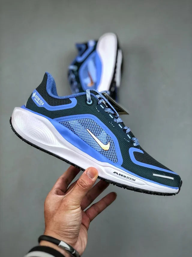 Nike Air Zoom Pegasus 41 GORE-TEX déclinée dans le coloris Cobalt Bliss / Metallic Red Bronze / Armory Navy